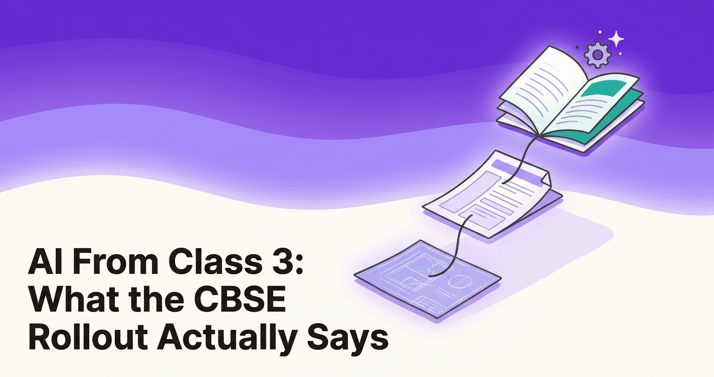 AI From Class 3: What the CBSE Rollout Actually Says